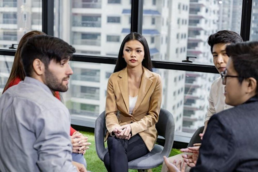 group of patients on therapy